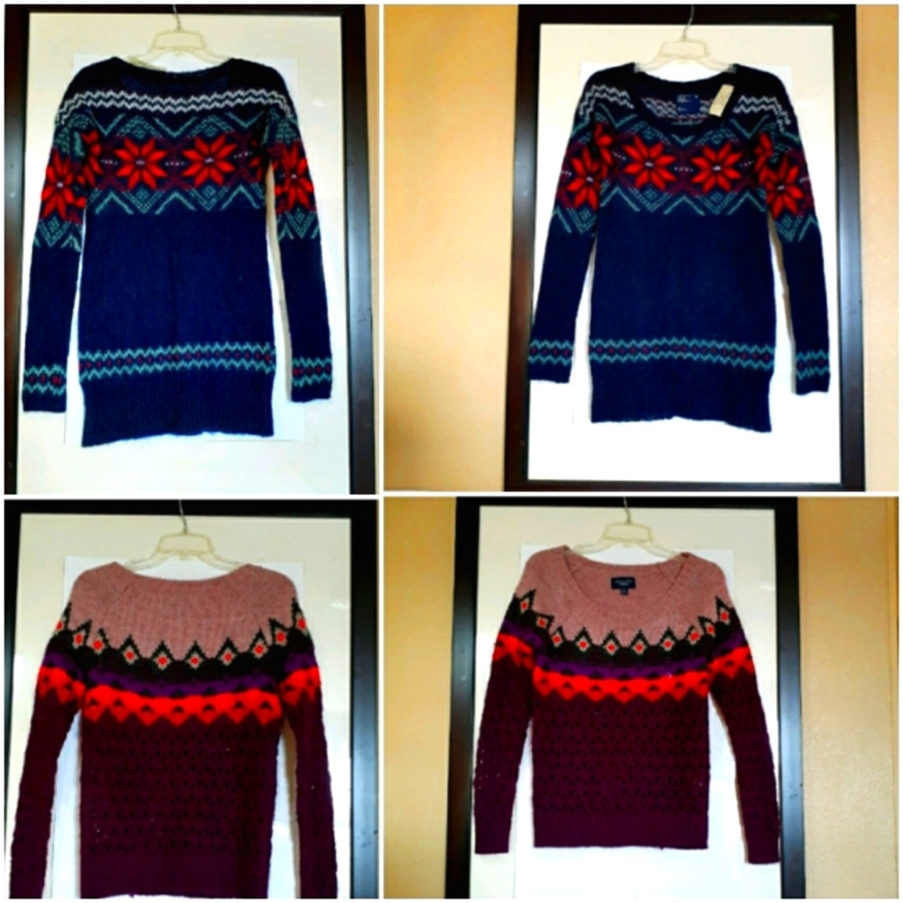 American Eagle | New Fair Isle Wool Sweater Bundle